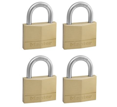 Zestaw  4x Kłódka 150EURQNOP 50mm  HS/25mm - 6mm - na jeden klucz MasterLock