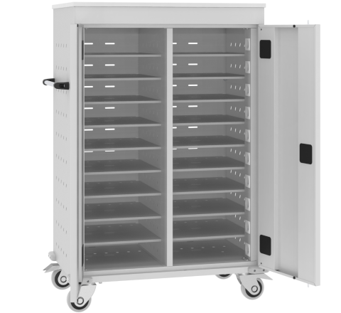 duży wózek do ładowania laptopów i tabletów na kółkach WNL 210