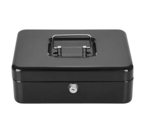 Metalowa kasetka na pieniądze zamykane na klucz CASHBOX 5025 kolor czarny