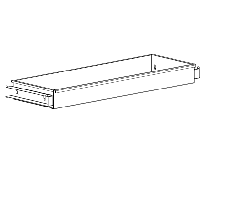 Szuflada ramowa do szafek do biura, szafa żaluzjowa XSBMZ 13440801