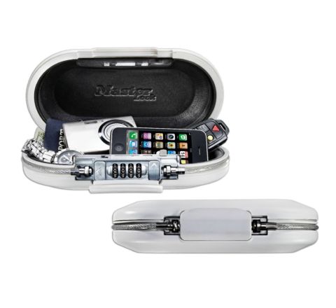 Kasetka przenośna osobista 5900EURDWHT - biało-srebrna MasterLock