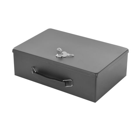 Metalowa skrzynka na dokumenty A4 7140 EURD Master Lock zamykana na klucz