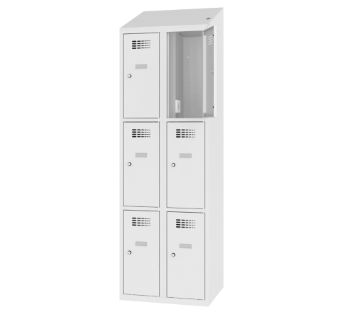 Szafka metalowa 6 skrytek MSUS 323 V