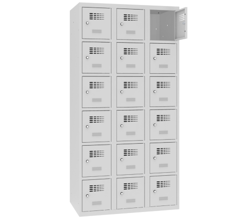 Szafa metalowa MSUS 336 18 skrytek