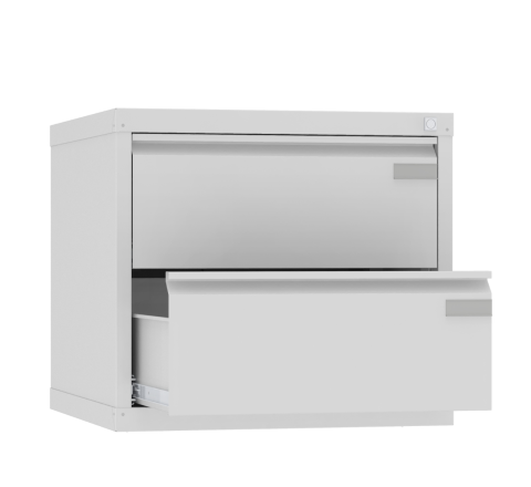 NSZK 318/2 Szafka biurowa szara zamykana na klucz