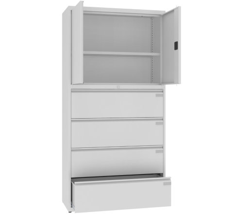 Szafka metalowa aktowa i kartotekowa SKB1 1000mm wytrzymała