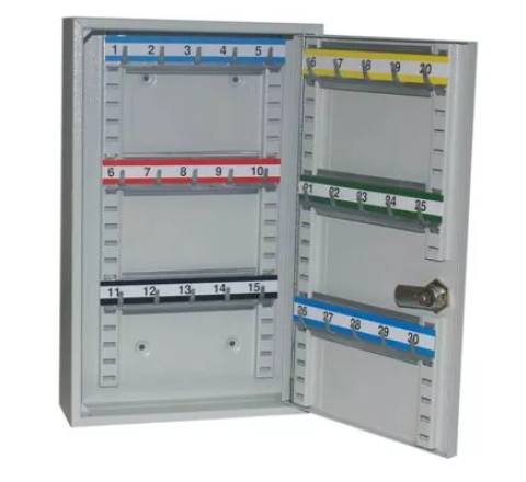 Szafka na klucze SKR 30 z ruchomymi haczykami LEOMAR