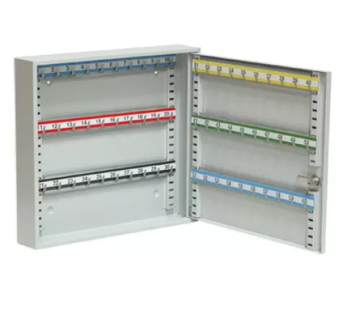 Szafka na klucze SKR 60 z ruchomymi haczykami LEOMAR