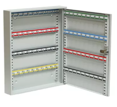 Szafka na klucze SKR 80 z haczykami ruchomymi Leomar