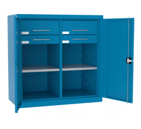 Szafka warsztatowa metalowa z podziałem SL163.06 1000x1200mm