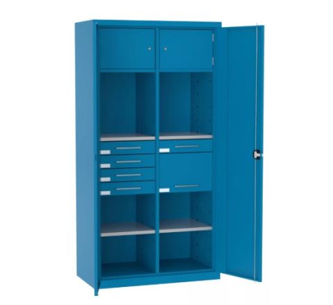 Szafa warsztatowa narzędziowa SL164.18 metalowa 2 skarbczyki 