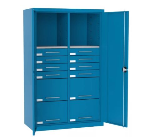 Szafa warsztatowa narzędziowa SL165.15 metalowa 4 przegrody