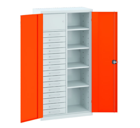 Szafa warsztatowa narzędziowa SL166.21 metalowa 1 skarbczyk