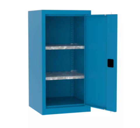 Metalowa szafka warsztatowa SMD515/1 z dwoma polkami niska 100cm