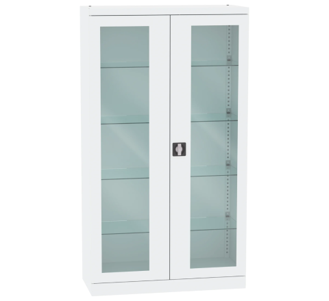 etalowa szafa lekarska SML 103 przeszklona dwudrzwiowa