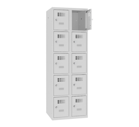 Szafa ze schowkami na klucz 10 skrytek dla uczniów