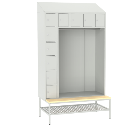 Otwarta szafka SZOS 10 szatniowa z 10 schowkami na klucz metalowa