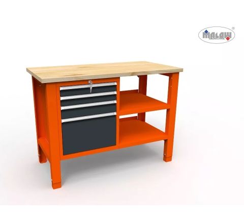 Stół narzędziowy SWT  12/09 'DWÓJKA' warsztat metalowy na klucz