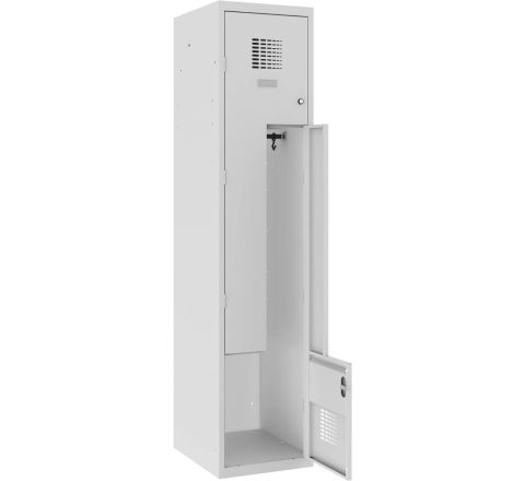 Szafa ubraniowa metalowa drzwi L 2 pracowników 40cm SUL 41 W ST