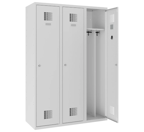 Sum 430 W st Szafa BHP ubraniowa 3-drzwiowa - 6 komór, 120 cm