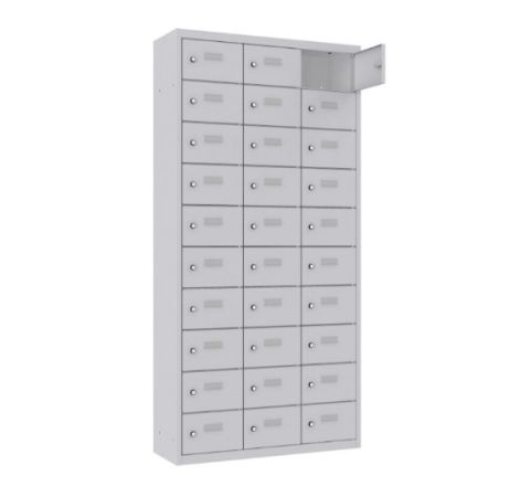 Szafa skrytkowa ze skrytkami na lunch stojąca 30-komorowa MSus 3310