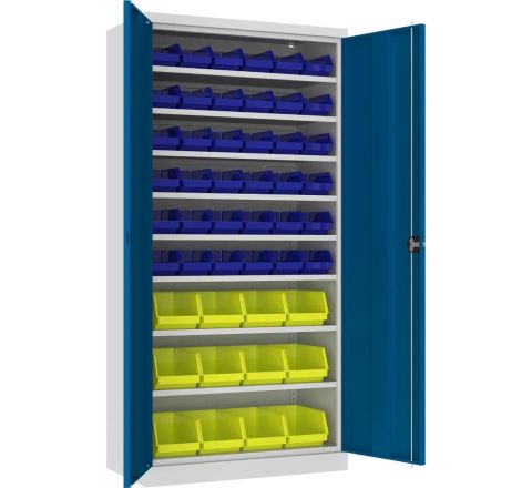 Szafa narzędziowa do warsztatu Swm 201L2 pojemników 48 półek 8