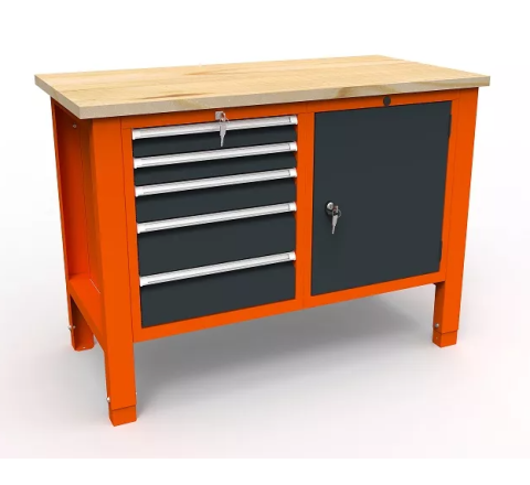 Stół narzędziowy SWT  12/03 'DWÓJKA' metalowy na klucz