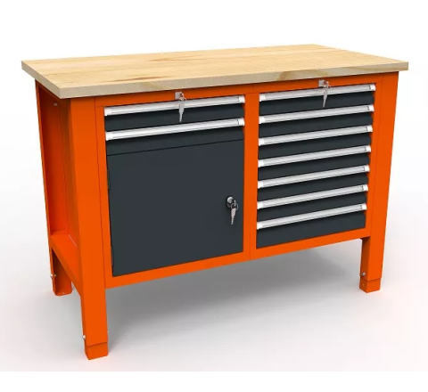 Stół narzędziowy SWT  12/05 'DWÓJKA' warsztat metalowy na klucz