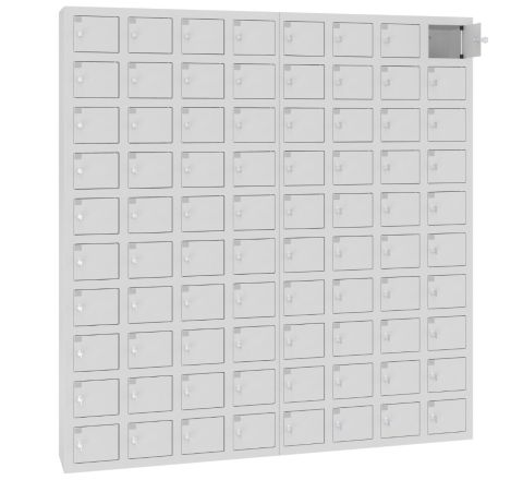 Szafa na komórki WSS 80 skrytek na telefony komórkowe klucz