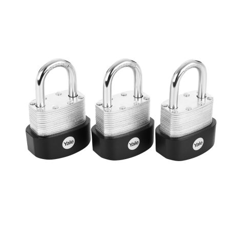 Y125B/40/122/3 Zestaw 3 kłódek ze stali płytkowej