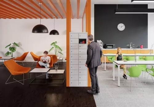 Szafki śniadaniowe i meble socjalne w firmie