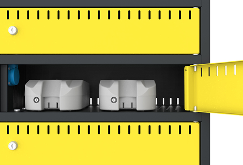 Nowoczesność i funkcjonalność czyli szafy do ładowania akumulatorów rowerowych