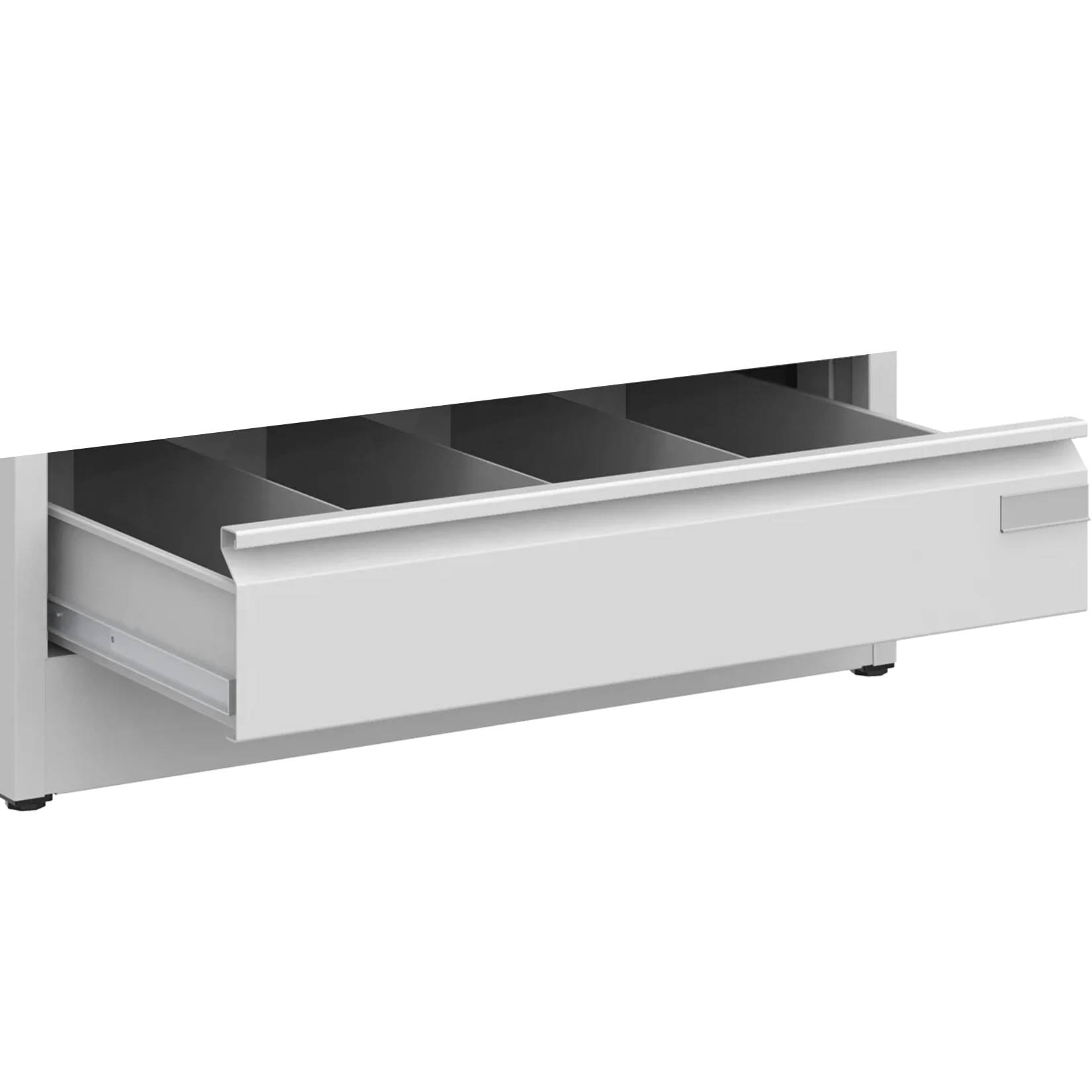 Niewypadające szuflady w szafce na teczki zawieszane SZK 203 ST