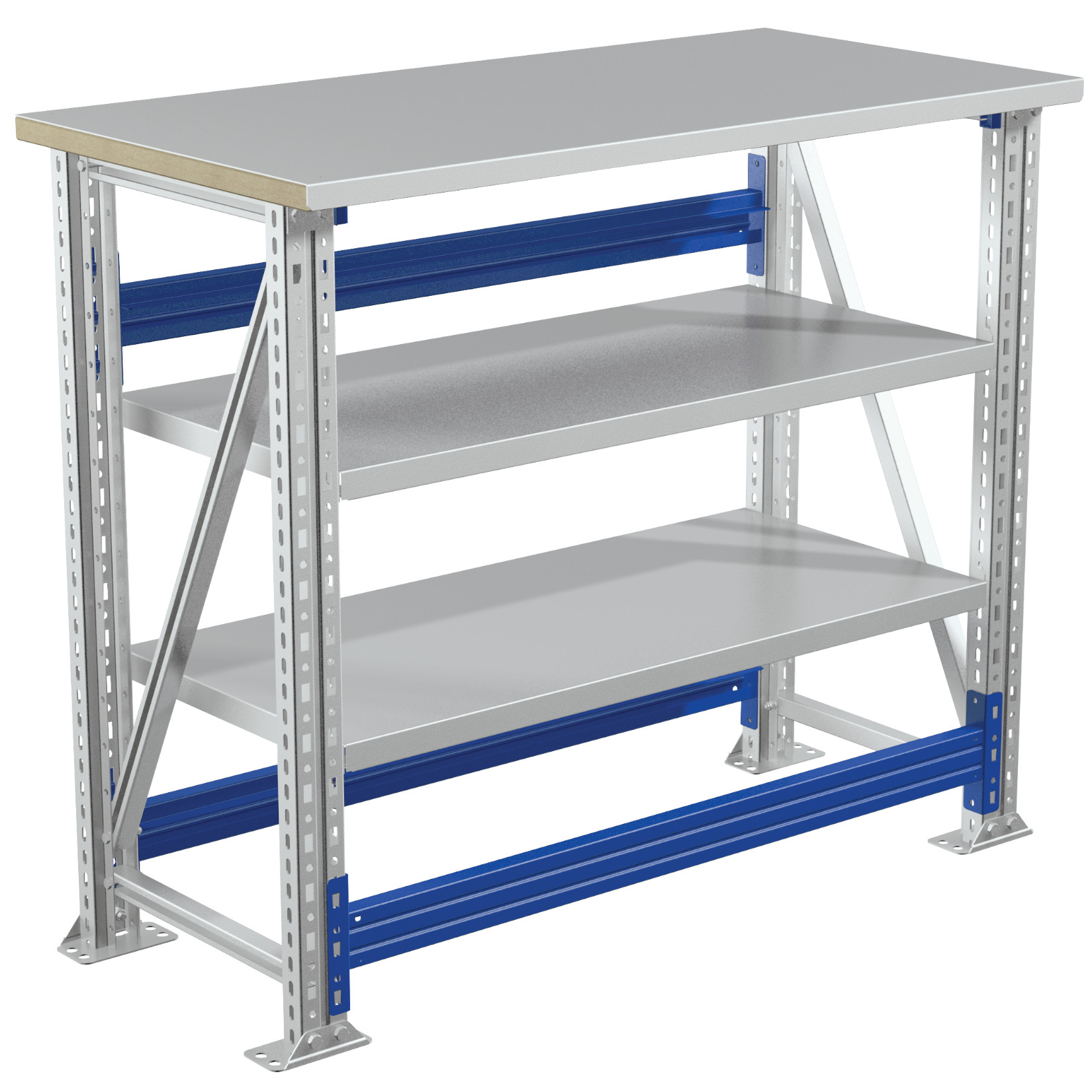 Stół warsztatowy z dwiema półkami Valberg Master 106