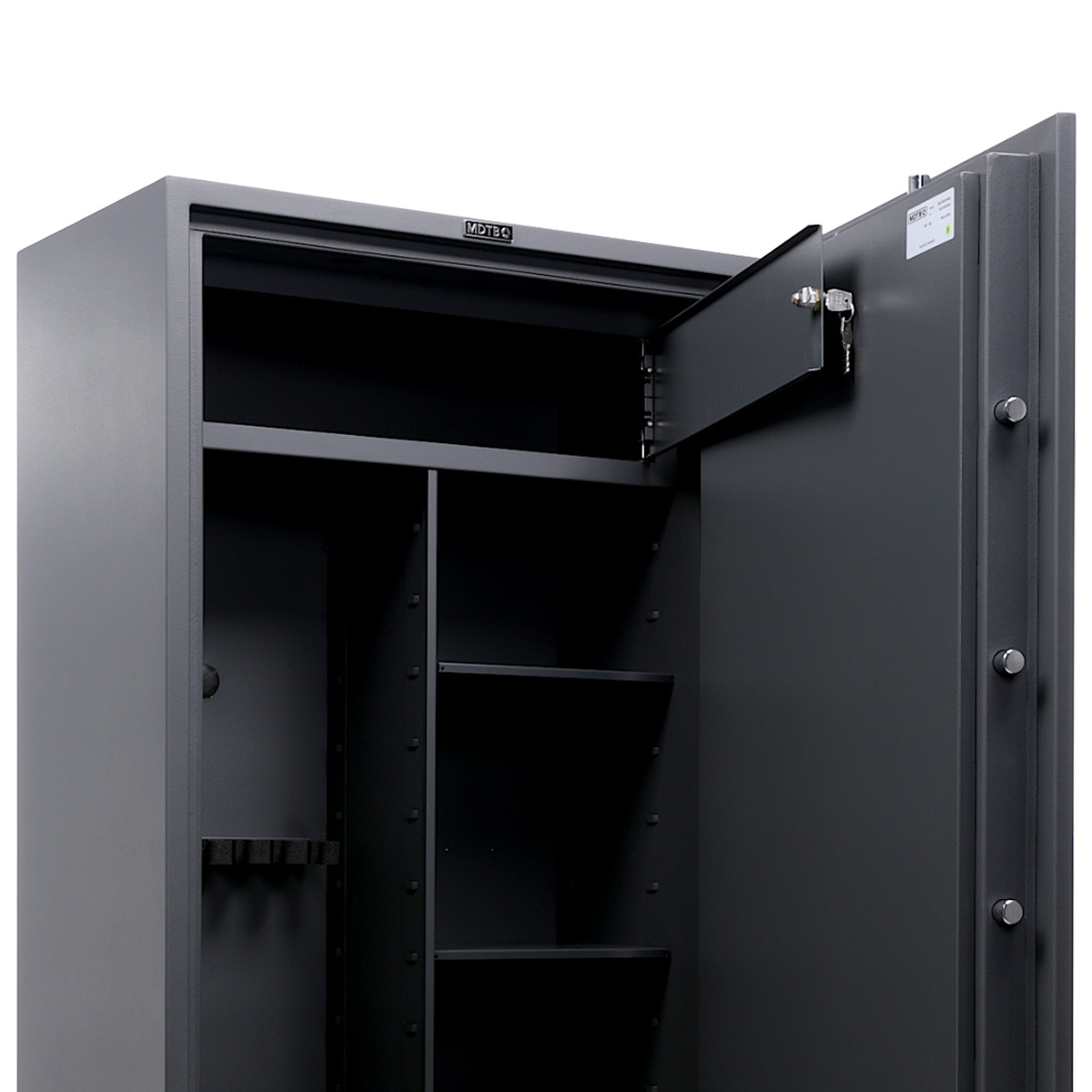 Rygle i gruba blacha sejfu na broń Valberg ASG Combi w klasie I